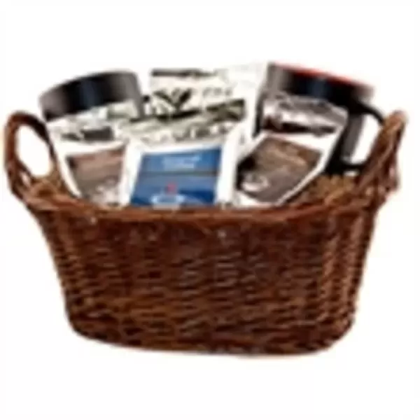 Gift basket with coffee,