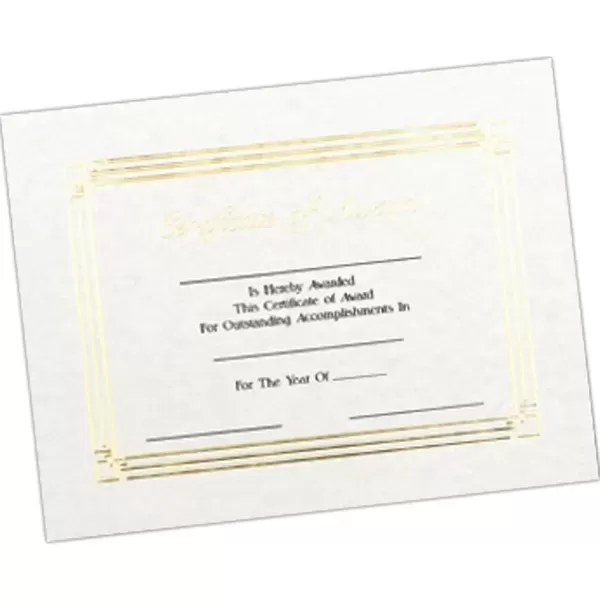 Foil embossed stock certificates,