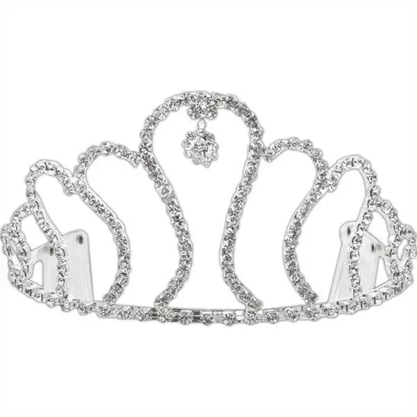 Silver tiara. Imports only.