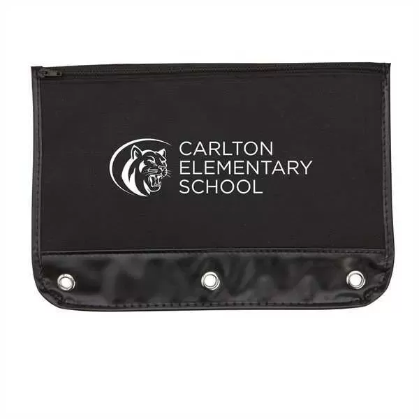 Zippered school kit pouch