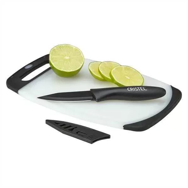 Cutting board that features