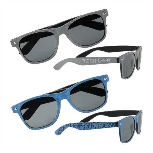 Denim printed sunglasses with