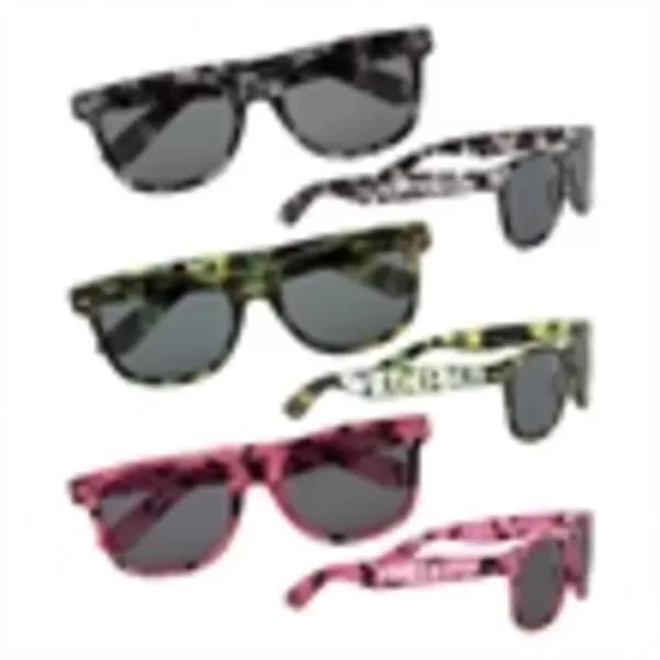 Customizable camouflage sunglasses with