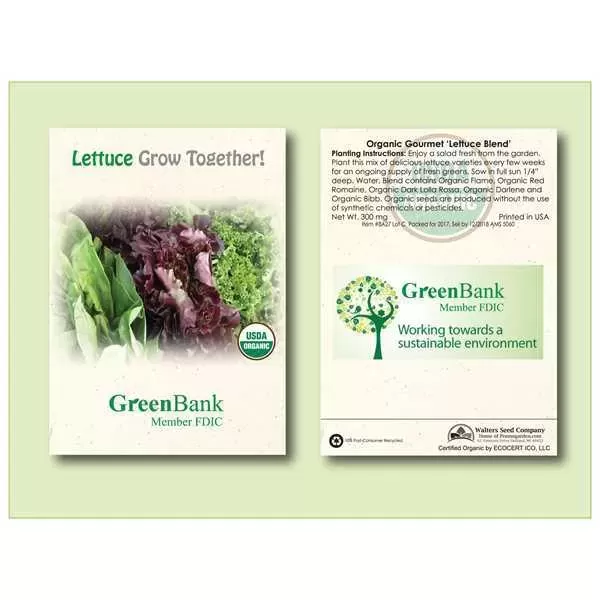 Lettuce seed packet. Overall