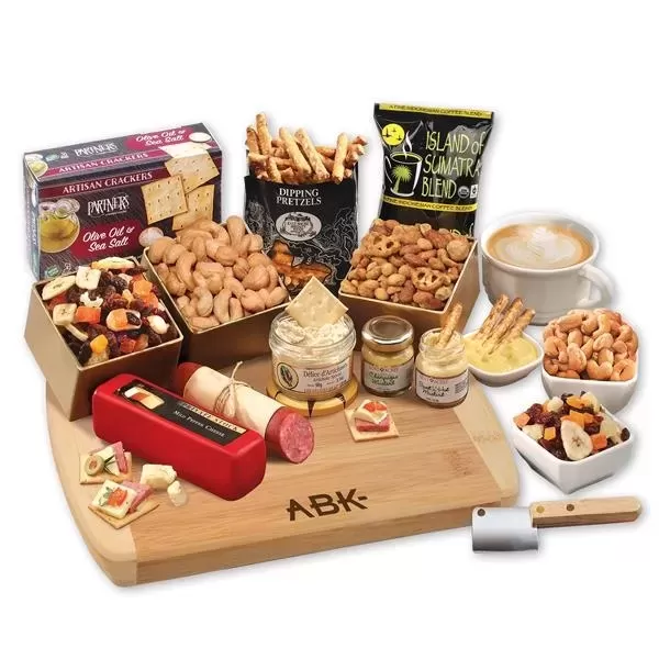 Bamboo serving board with