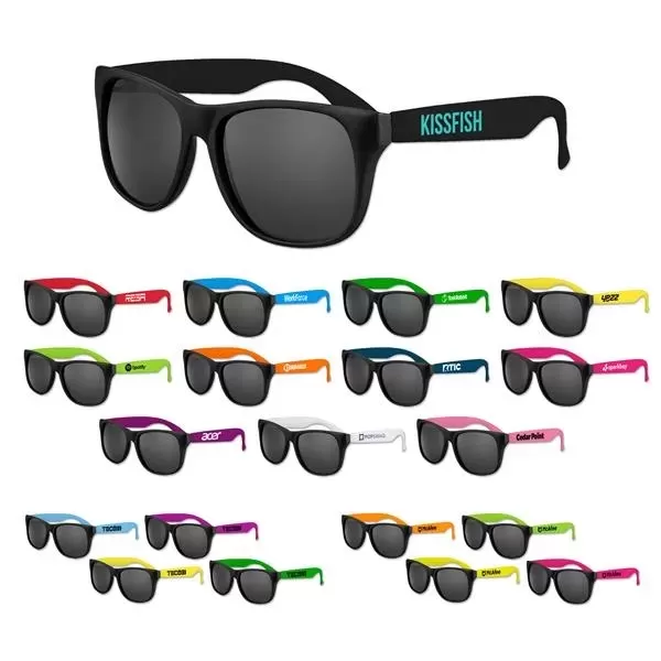 Adult-sized sunglasses with black