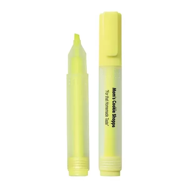 Rectangular highlighter with frosted