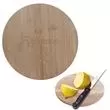 Round bamboo cutting board