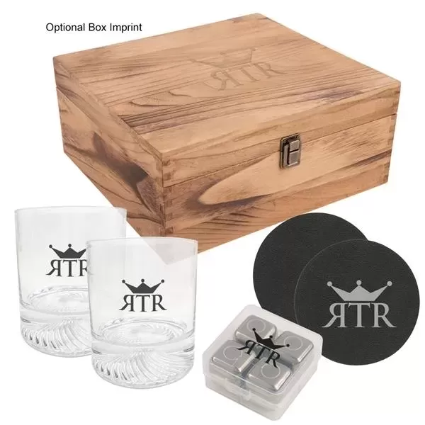 Whiskey gift set with