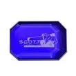 Optic Crystal Paperweight Sapphire