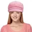 Pink furry biker hat