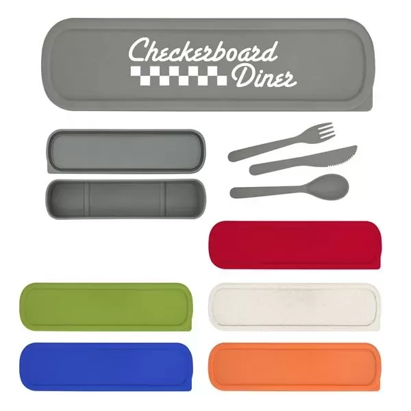 Utensil set with a