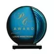 Award with a blue