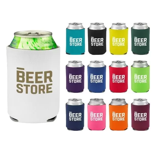 Foam can cooler. Holds