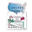 USA Map Shape Calendar