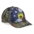 Camo cap with a