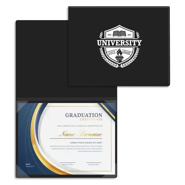 Vinyl certificate/diploma folder that's