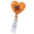 Heart shaped badge reel