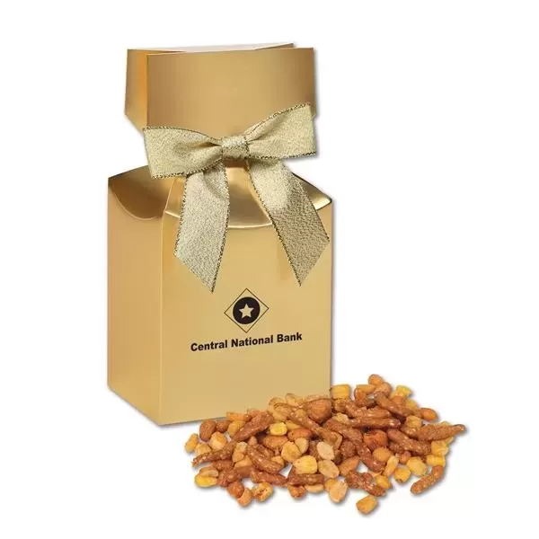 Gold gift box with
