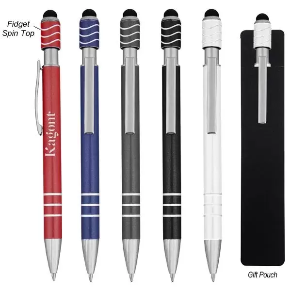 Aluminum, click-action pen with