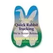 Rabbit shaped vinyl decal