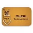 Rectangular name badge with