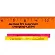 Fluorescent wood ruler, 12