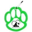 Paw print zipper pull