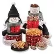 Snowman centerpiece tower filled