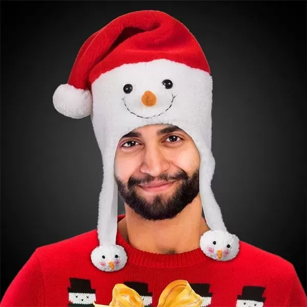 Adorable snowman hat made