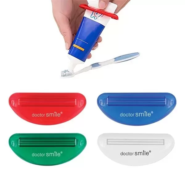 Handy toothpaste squeezer allows