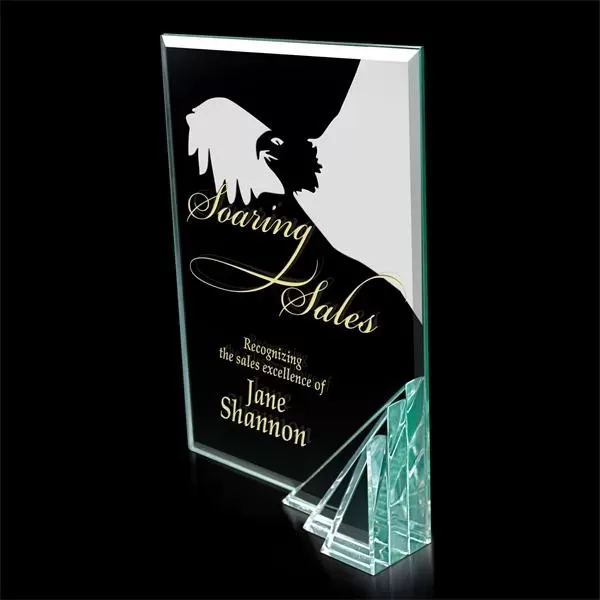 Premium glass award with