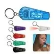 Flashlight whistle keychain. 