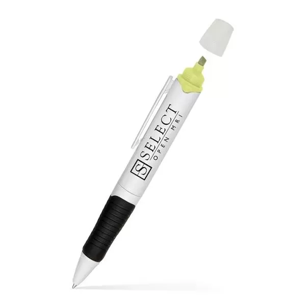 Ballpoint pen and highlighter