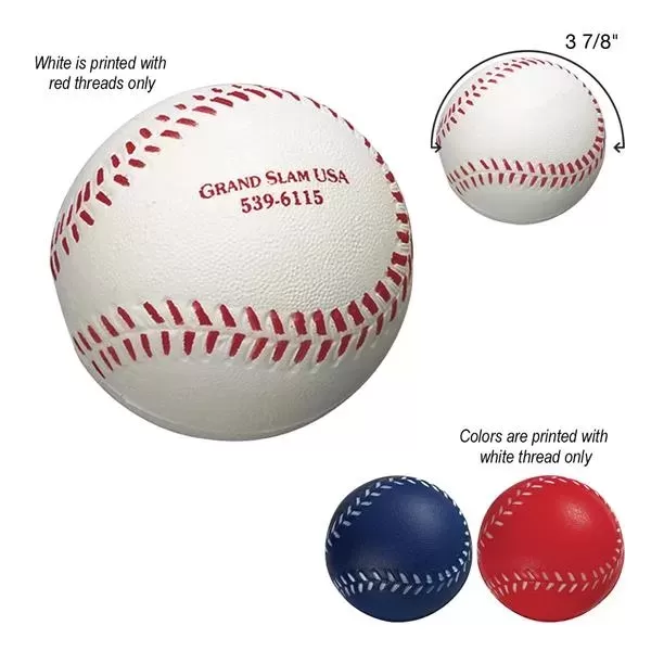 Baseball shaped stress ball