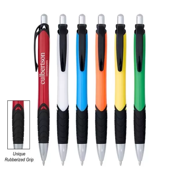 Plunger action ballpoint pen