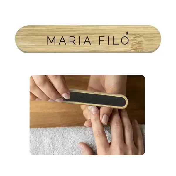 Bamboo nail file with