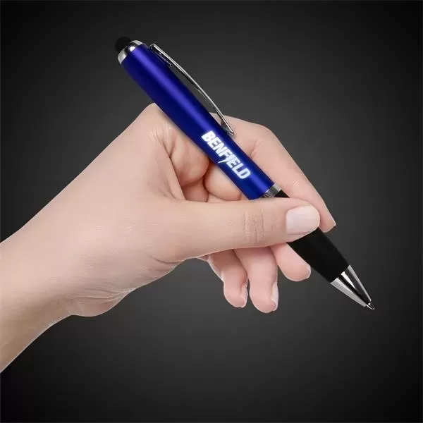 Blue ballpoint stylus pen