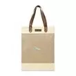 Tall handled jute tote