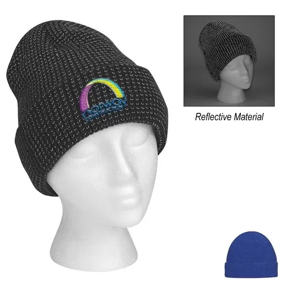 One-size-fits-all reflective beanie made