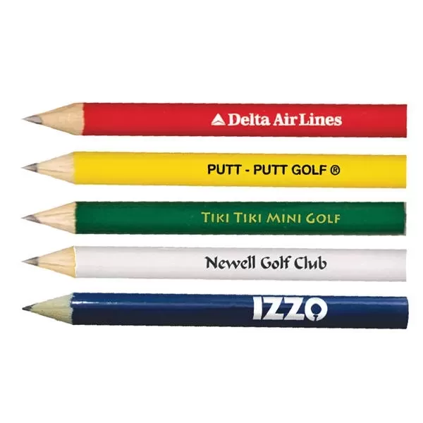 Round golf pencil. 