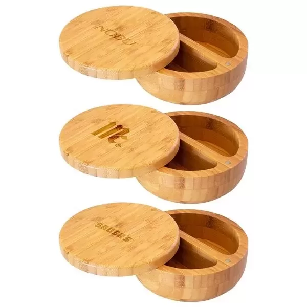 Bamboo salt keeper with
