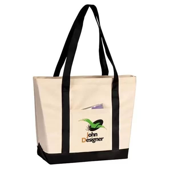Tote bag with contrast