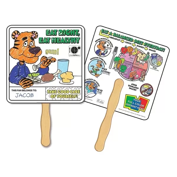 Coloring Hand Fans with