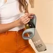 Wine tote with customizable