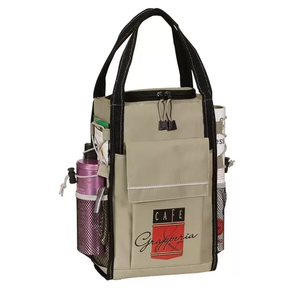 Insulated cooler wine tote