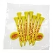 Golf tee poly packet