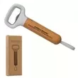 Wood handle bottle opener