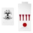 Golf tee matchbook packet