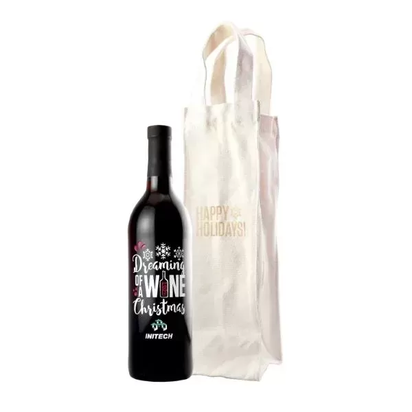 Branded Canvas Wine Tote